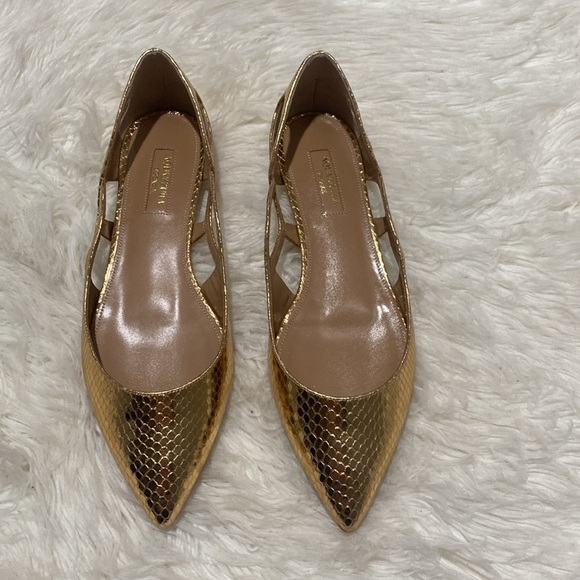 New Aquazurra Forever snake embossed pointed toe‎ flat size 38EU - Picture 3 of 12